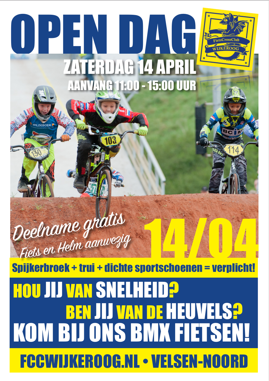 Open dag fietscrossvereniging FCC Wijkeroog 14-4-2018
